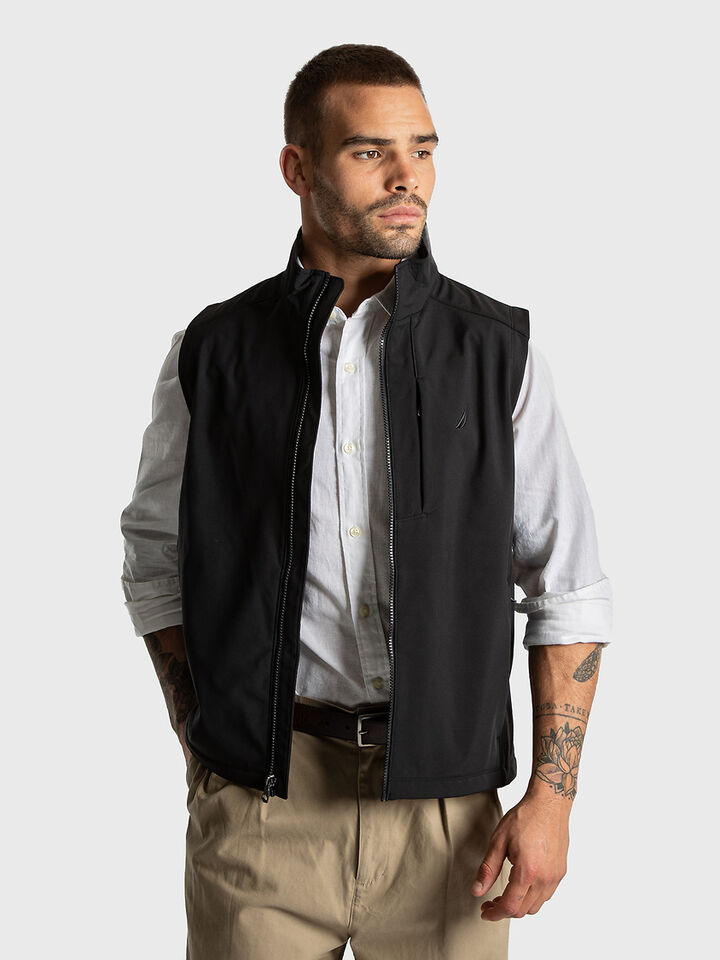 Fleece Lined Regular Fit Soft Shell Vest