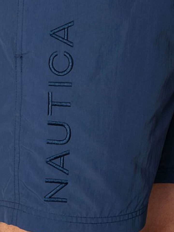 Big & Tall Nautica Essentials Collection 6" Swim Shorts, Navy, hi-res image number 3