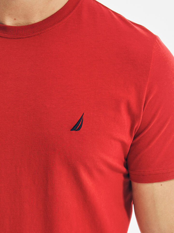 Regular Fit Crew T-shirt, Nautica Red, hi-res image number 4
