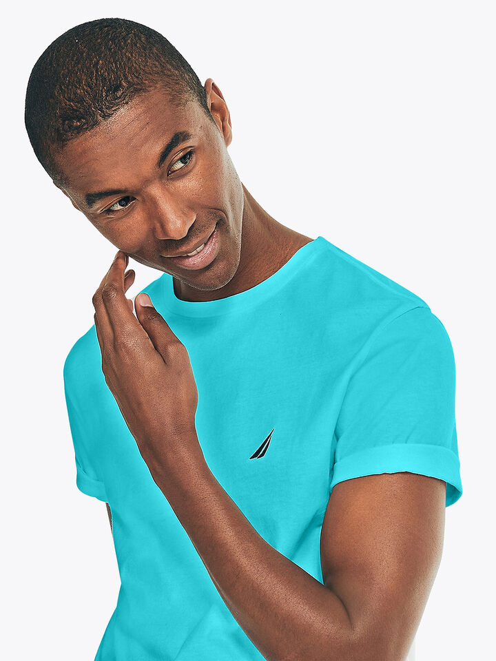 Emblem Regular Fit Tee, Aqua Lagoon, hi-res image number 4