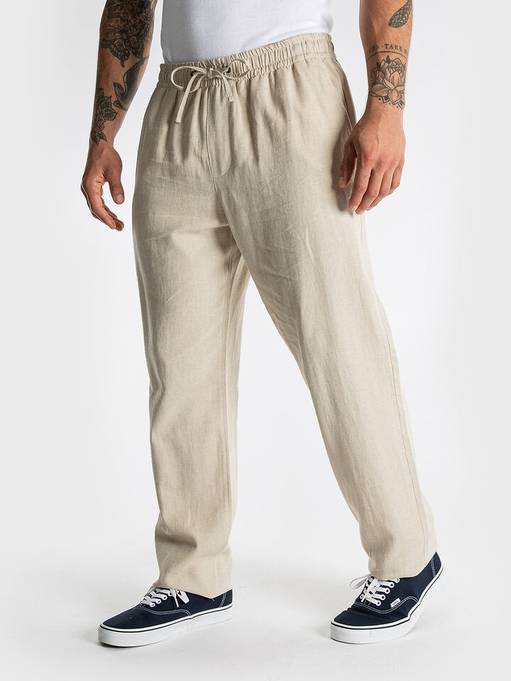 Relaxed Fit Linen Pant