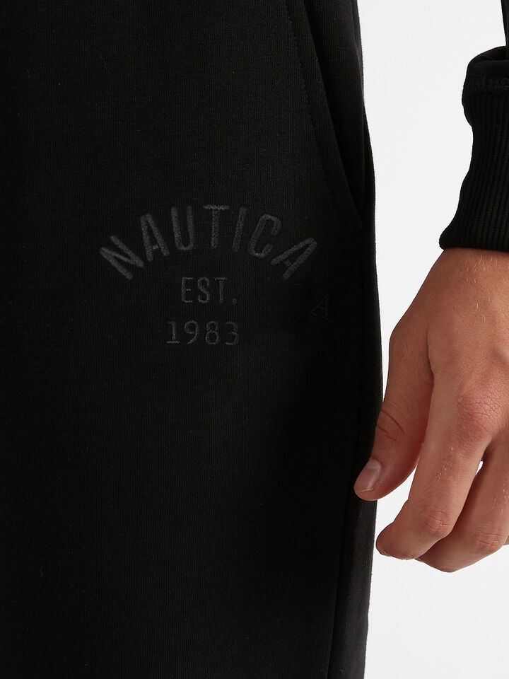 Embroidered Track Pants, Black, hi-res image number 3