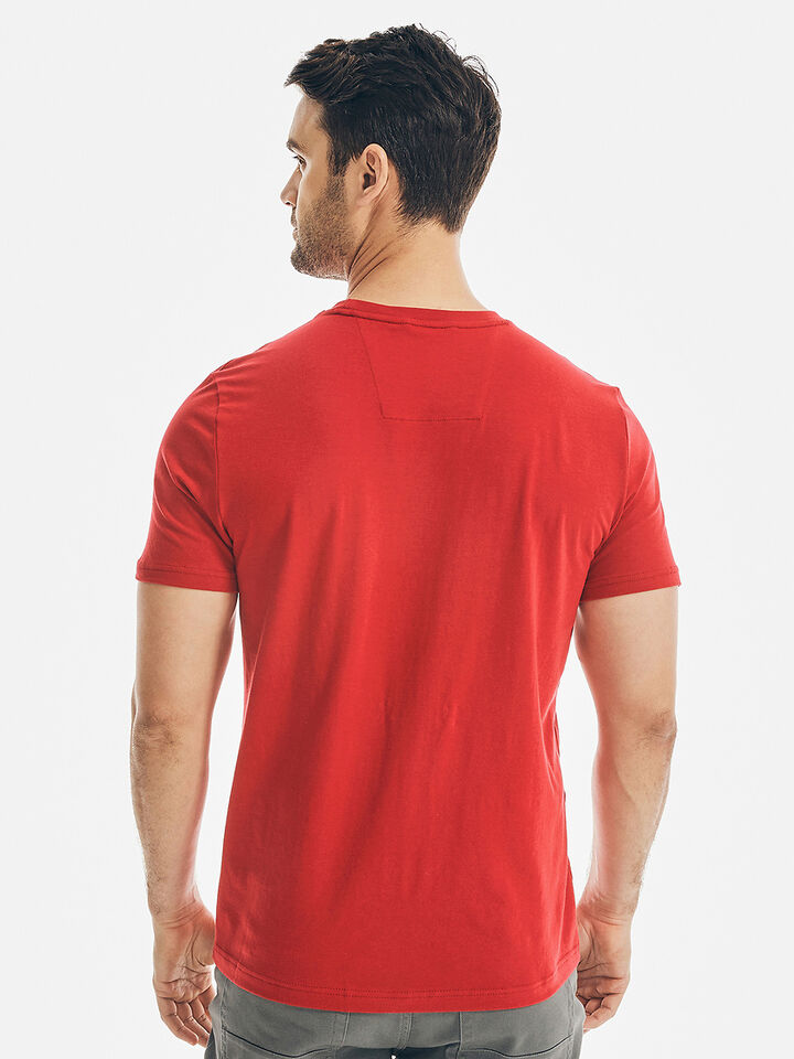 Regular Fit Crew T-shirt, Nautica Red, hi-res image number 2