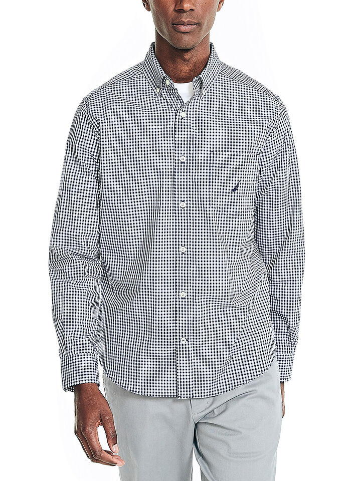 Long Sleeve Navtech Gingham Regular Fit Shirt
